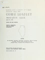 Tapa de Guide leaflet, geological science field trip, Wheaton area