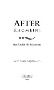Tapa de After Khomeini