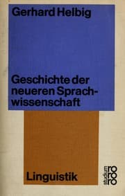 Tapa de Geschichte der neueren Sprachwissenschaft