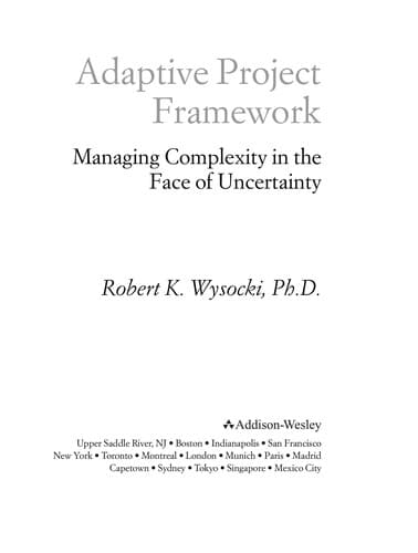 Tapa de Adaptive project framework
