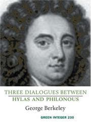 Tapa de Three Dialogues Between Hylas And Philonous