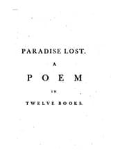 Tapa de Paradise Lost: A Poem, in Twelve Books. The Author John Milton. From the Text of Thomas Newton D.D