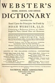 Tapa de Webster's home, school and office dictionary