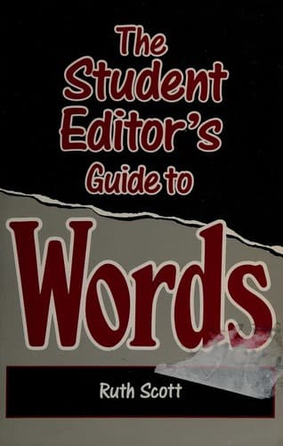 Tapa de The Student Editor's Guide to Words