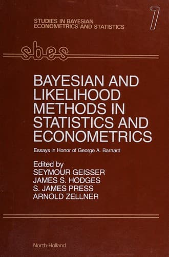 Tapa de Bayesian and likelihood methods in statistics and econometrics