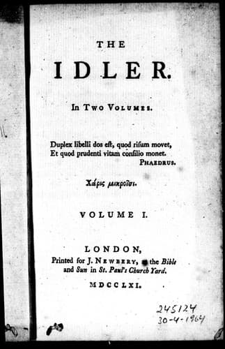 Tapa de The idler