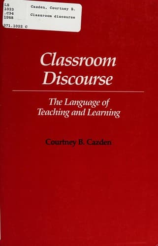 Tapa de Classroom discourse