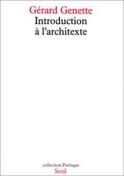 Tapa de Introduction à l'architexte
