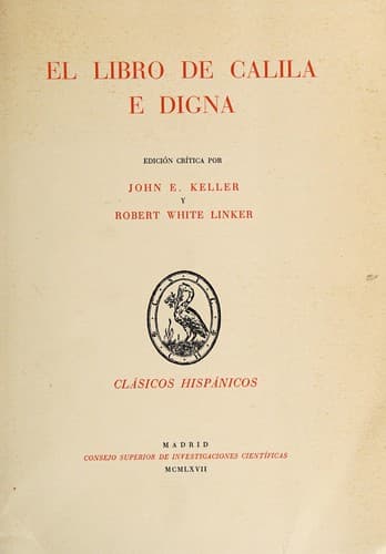 Tapa de El libro de Calila e Digna
