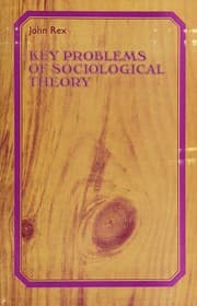 Tapa de Key problems of sociological theory