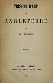 Tapa de Trésors d'art en Angleterre
