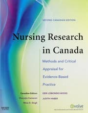 Tapa de Nursing research in Canada