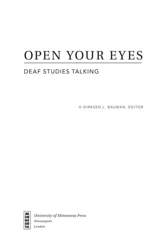 Tapa de Open Your Eyes
