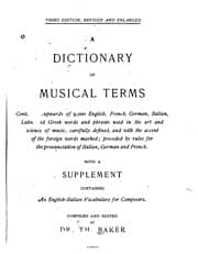 Tapa de A Dictionary of Musical Terms: Containing Upwards of 9,000 English, French ..