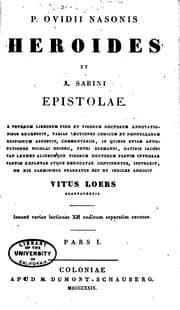 Tapa de P. Ovidii Nasonis Heroides et A. Sabini Epistolae