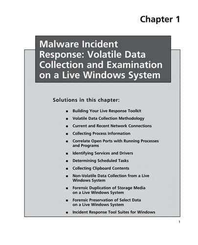 Tapa de Malware forensics