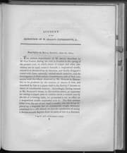 Tapa de Account of the repetition of M. Arago's experiments on the magnetism manifested by various substances during the act of rotation. By C. Babbage ... and J. F. W. Herschel ..