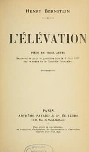 Tapa de L' élévation
