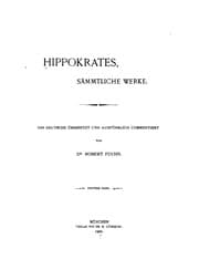 Tapa de Hippokrates, sämmtliche werke v. 3, 1900