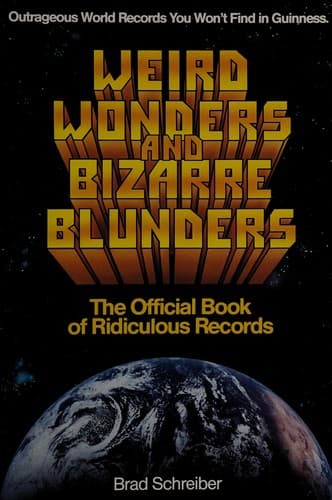 Tapa de Weird wonders and bizarre blunders