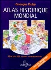 Tapa de Atlas historique mondial
