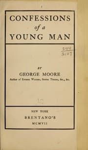 Tapa de Confessions of a young man
