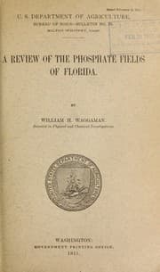 Tapa de A review of the phosphate fields of Florida