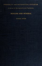 Tapa de Measure and integral