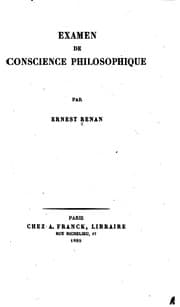 Tapa de Examen de conscience philosophique