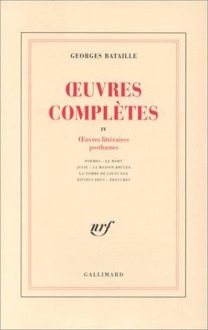 Tapa de Oeuvres complètes, tome 4