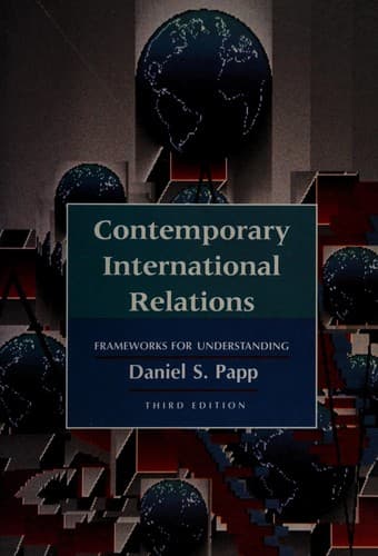 Tapa de Contemporary international relations