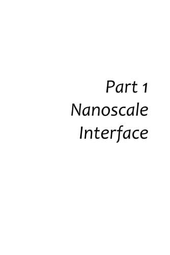 Tapa de Nanoscale interface for organic electronics