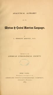 Tapa de Analytical alphabet for the Mexican & Central American languages