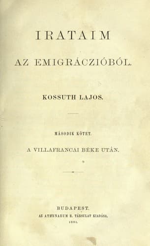 Tapa de Irataim az emigrációból