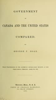 Tapa de Government in Canada and the United States compared