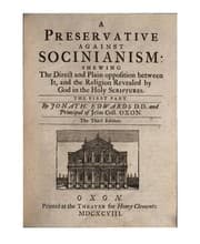 Tapa de A Preservative Against Socinianism ...: Shewing the Direct and Plain Opposition Between it and ..