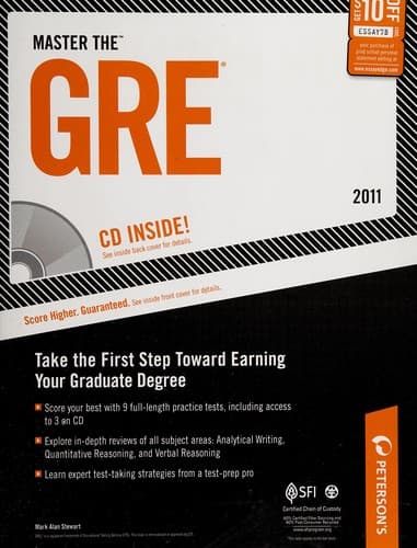 Tapa de Peterson's master the GRE 2011