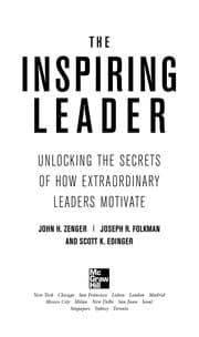 Tapa de The inspiring leader