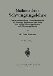 Tapa de Mathematische Schwingungslehre