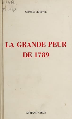 Tapa de La grande peur de 1789