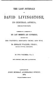 Tapa de The Last Journals of David Livingstone in Central Africa, from 1865 to His ..