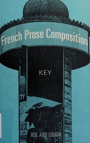 Tapa de Key to French prose composition