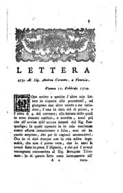 Tapa de Lettere di Apostolo Zeno .