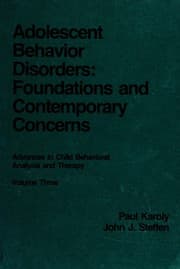 Tapa de Adolescent behavior disorders
