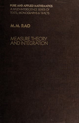 Tapa de Measure theory and integration