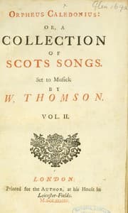 Tapa de Orpheus Caledonius: or, A collection of Scots songs