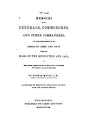 Tapa de Memoirs of the generals, commodores, and other commanders