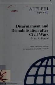 Tapa de Disarmament and demobilisation after civil wars