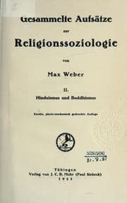Tapa de Gesammelte Aufsätze zur Religionssoziologie