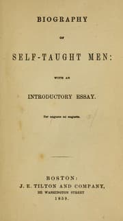 Tapa de Biography of self-taught men